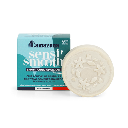 Shampoing solide pour cuir chevelu sensible, huile de chaulmoogra et poudre de pivoine - 1